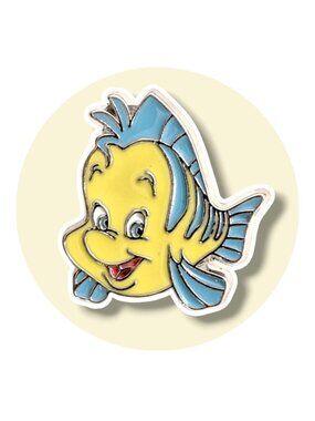 Little Mermaid Disney Tiny Pin: Flounder Smiling